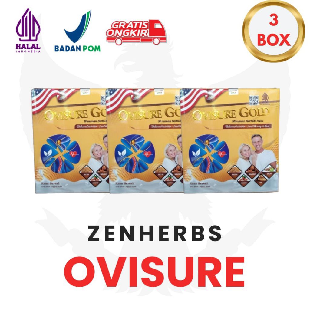 

Paket 3 Box Susu Ovisure Gold Kemasan Terbaru Milk Susu Obat Tulang Dan Sendi