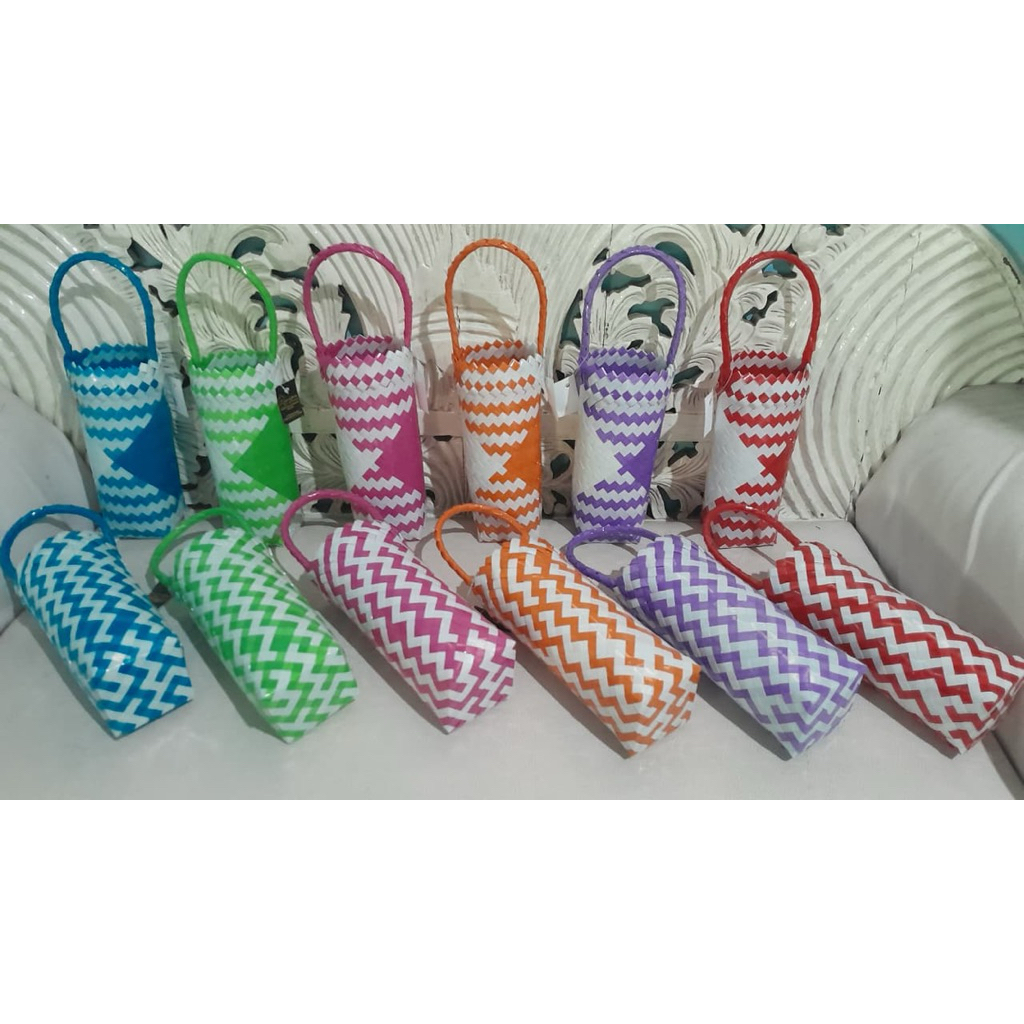 TAS ANYAMAN POUCH BOTOL | TAS ANYAMAN KHARISMA