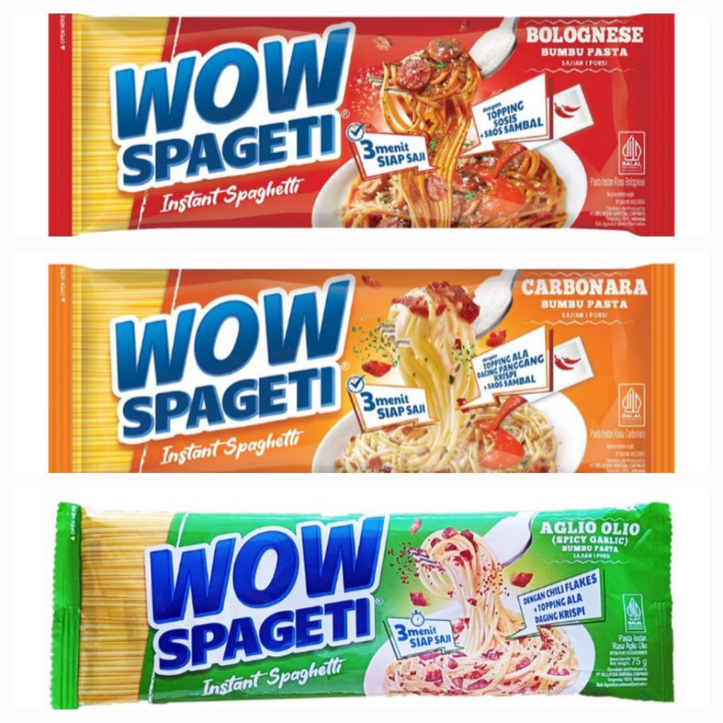 

WOW SPAGETI INSTAM TERSEDIA 3 VARIAN RASA 76 GR