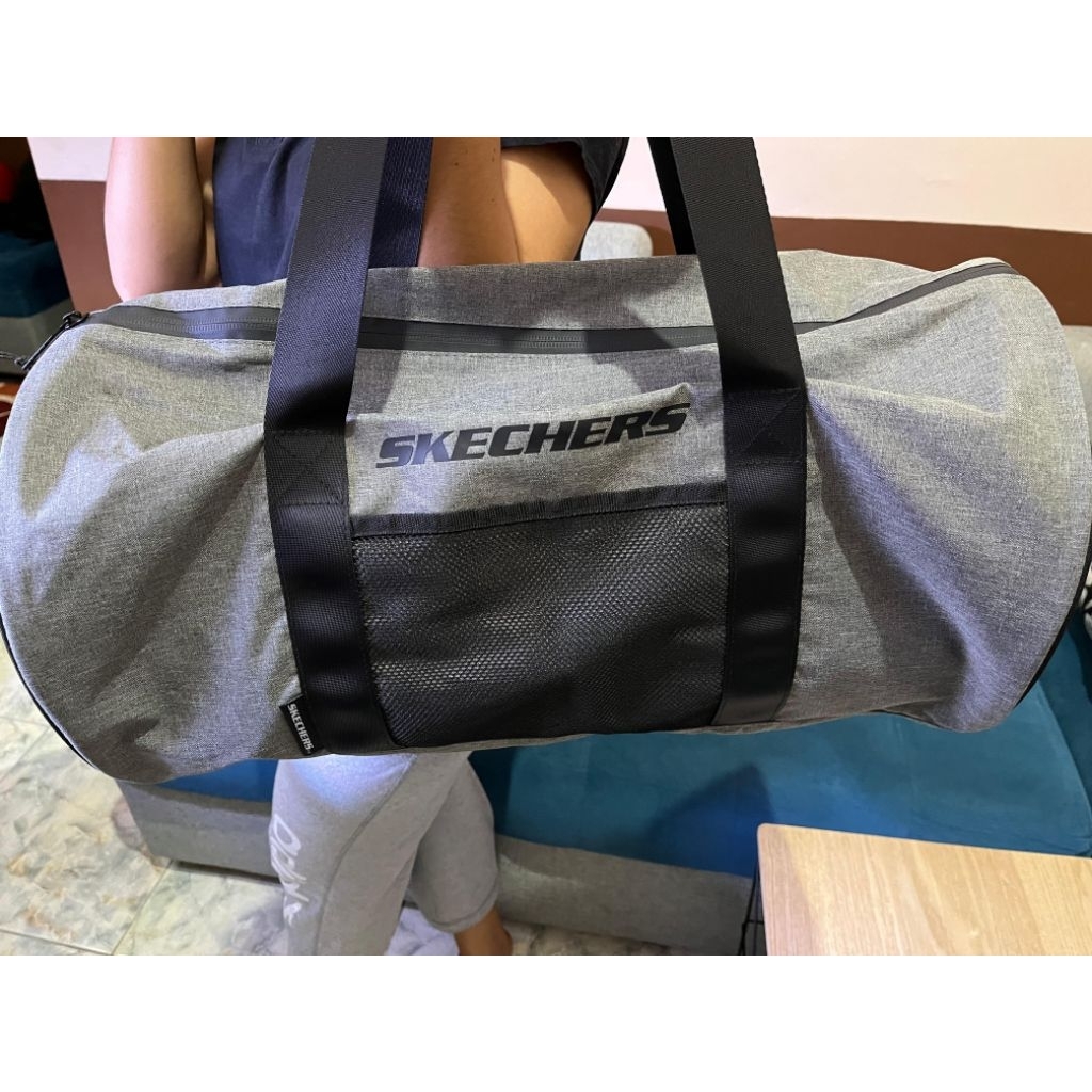 Tas Fitness, Gym bag,sling bag Skechers Duffle bag Gys Grey original