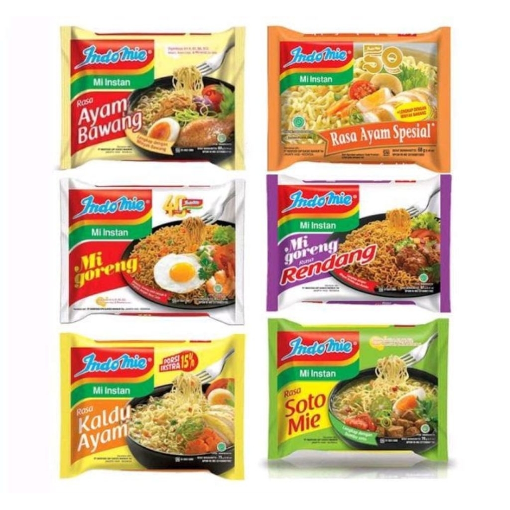 

BUNDLING INDOMIE MIE INSTANT 6PCS
