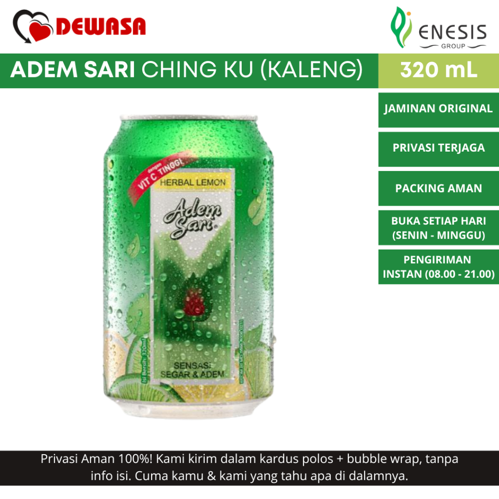 

ADEM SARI Ching Ku Minuman Penyejuk Kaleng - 320 mL