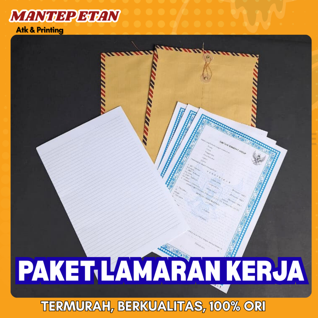 

PAKET LAMARAN KERJA PRAKTIS KUALITAS MANTAP