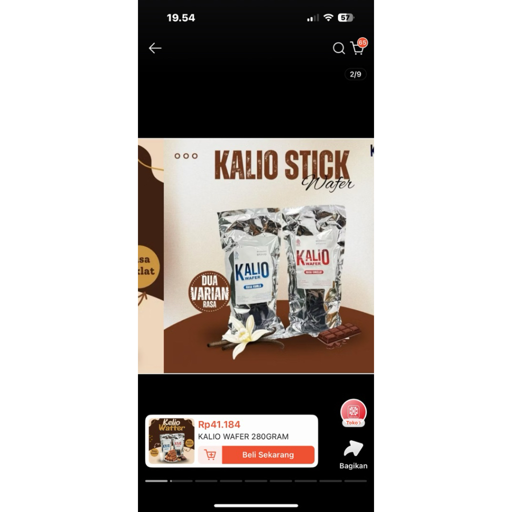 

KALIO WAFER 280 GRAM