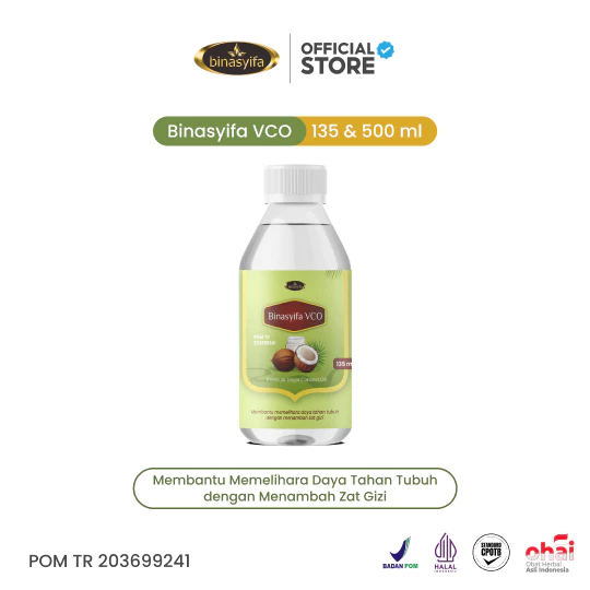 

Virgin Coconut Oil Binasyifa VCO 135ml Menambah Zat Gizi Alami