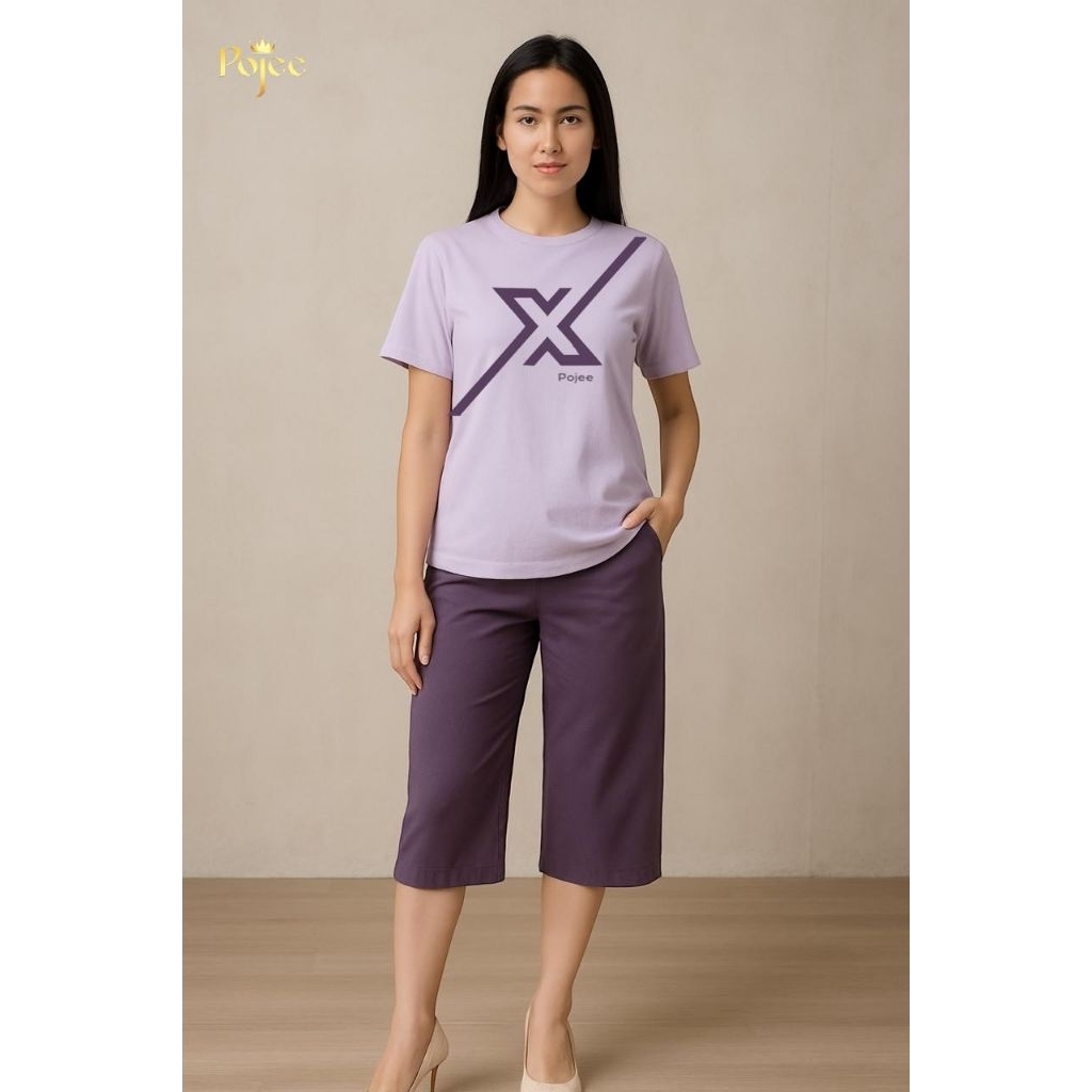 setelan motif pendek combad//setelan kaos wanita pendek//setelan poje