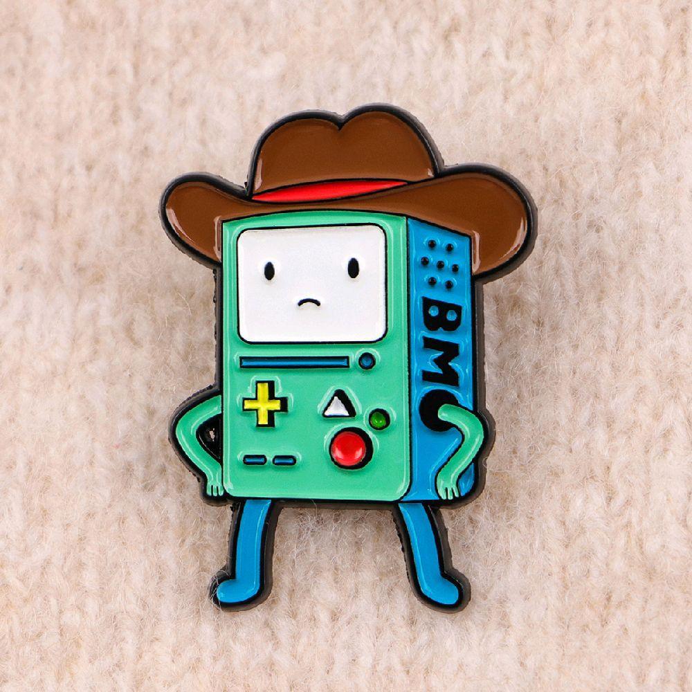 Bros Pin Enamel Cowboy BMO Adventure Time