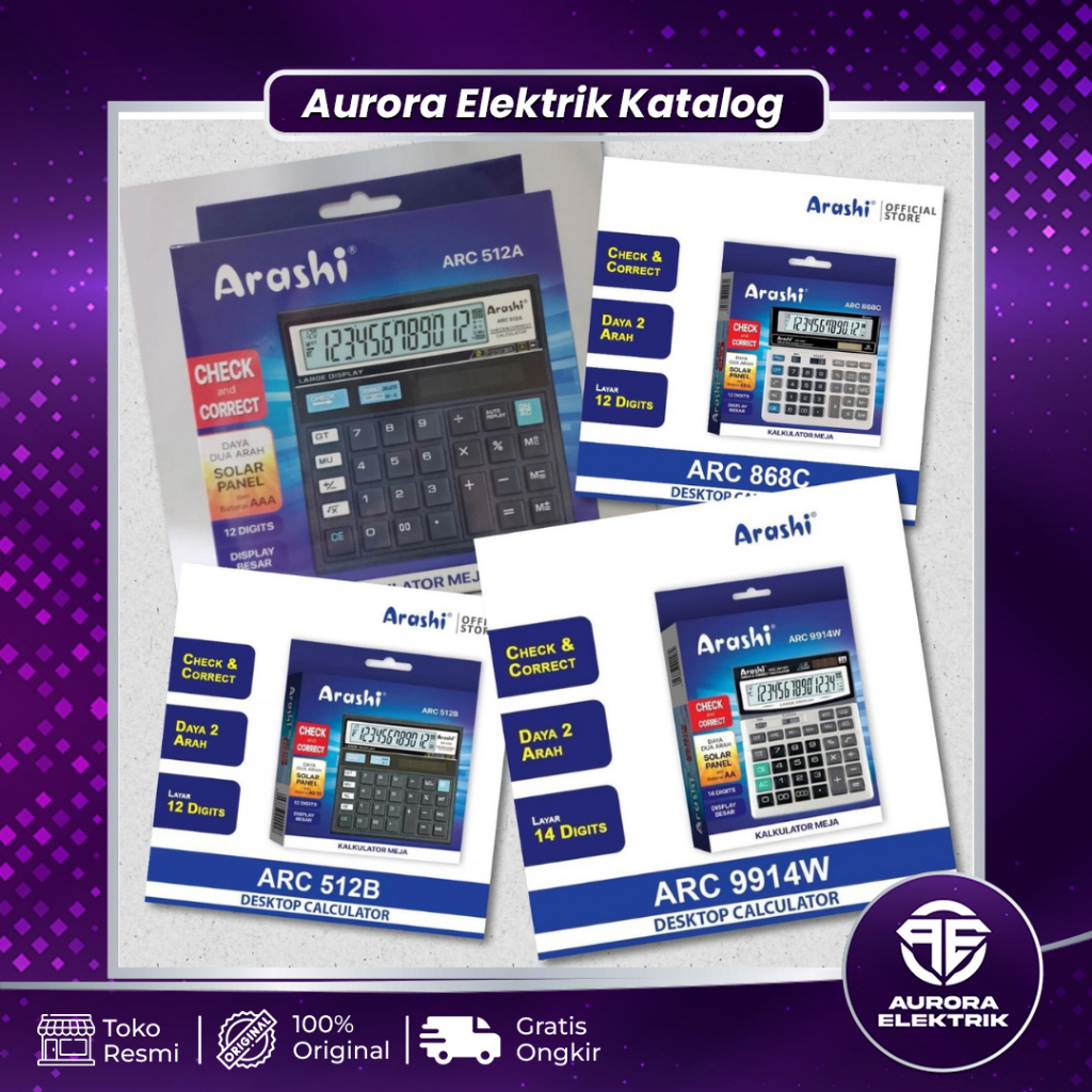 

Kalkulator / Calculator Digital ARASHI