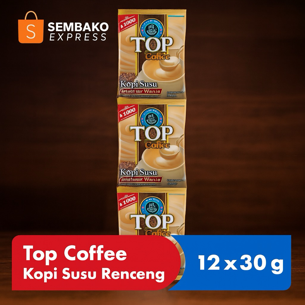 

Top Coffee Kopi Susu Kental Manis Renceng 12 x 30g – Sembako Express