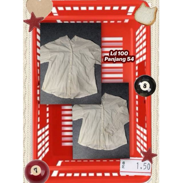 preloved kemeja salur