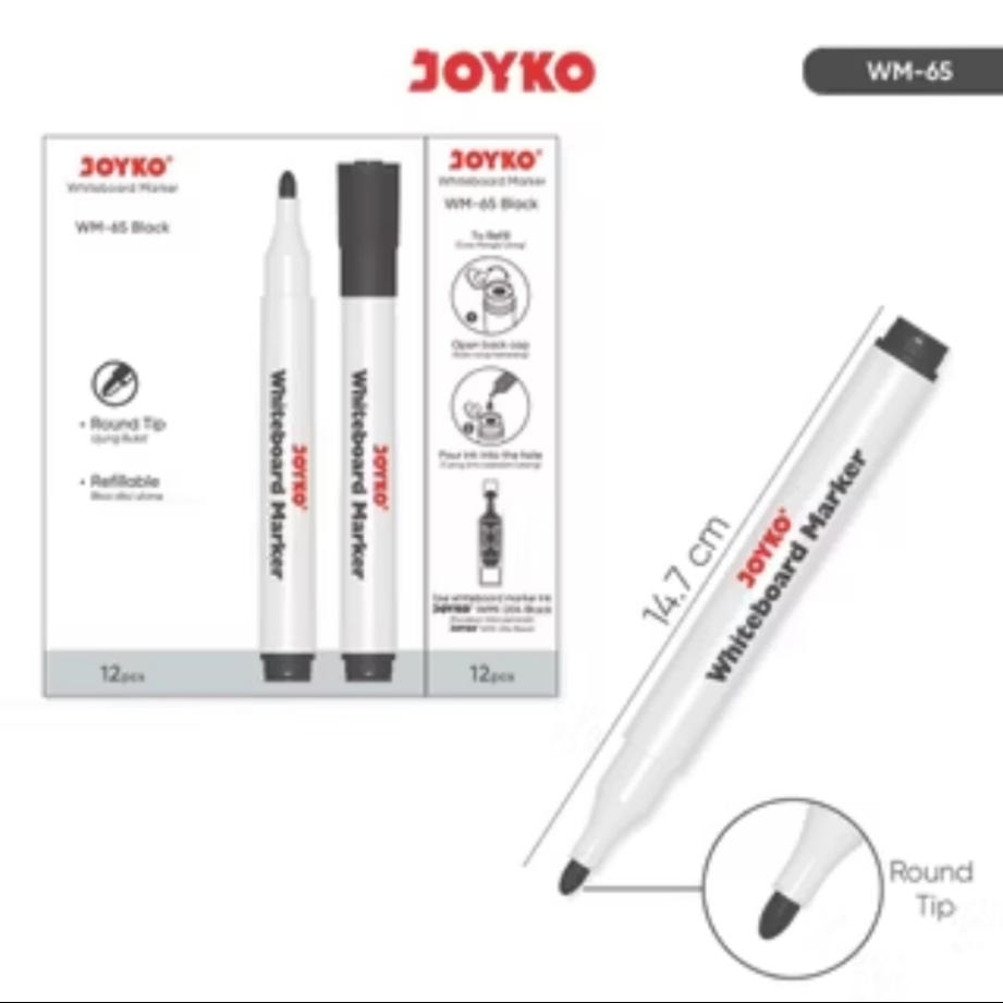 

Joyko 1 Pcs WM-65 Spidol Papan Tulis Whiteboard Maker