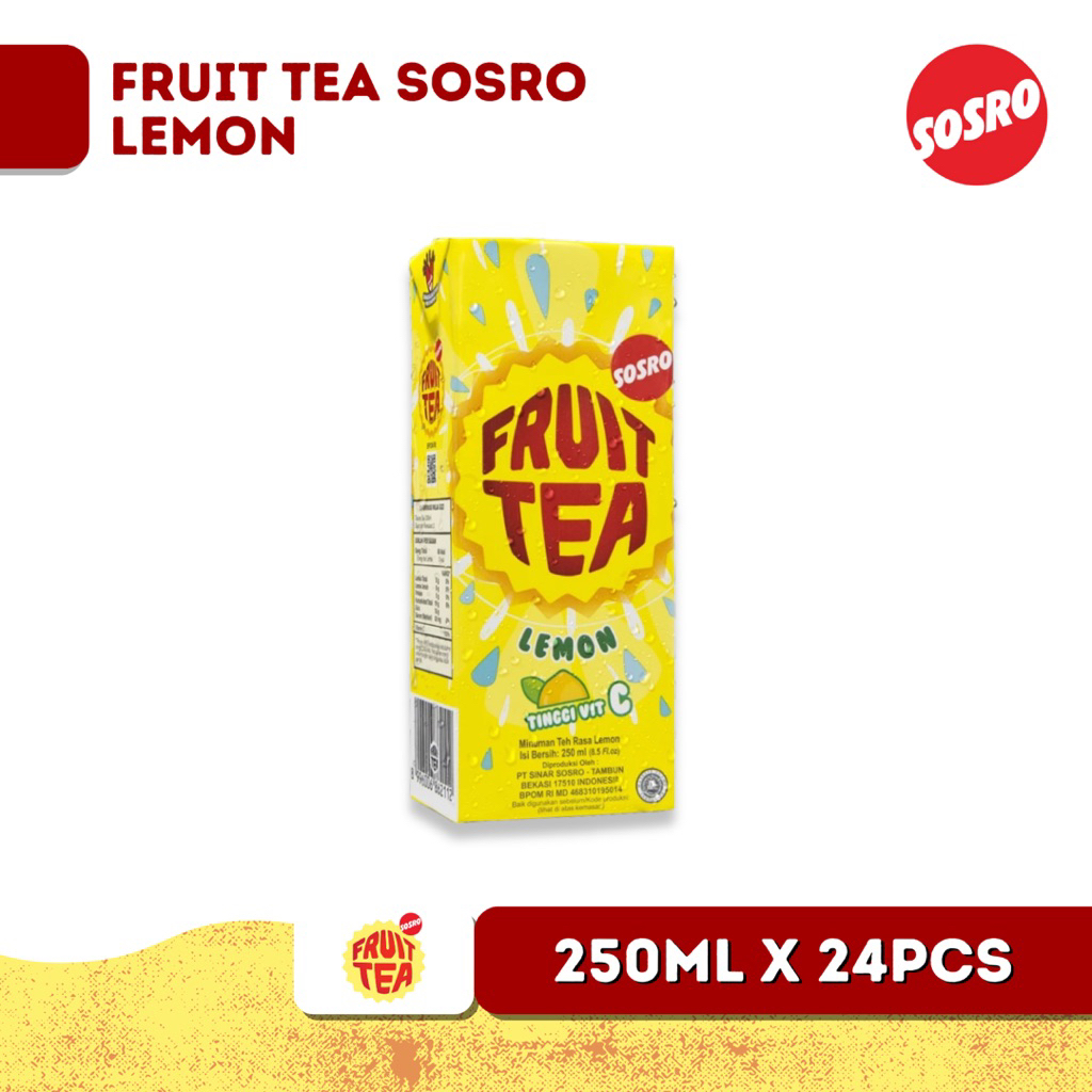 

Fruit Tea Sosro Kotak Lemon 250 ml Isi 24pcs