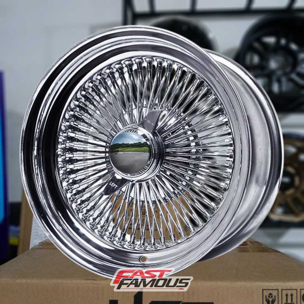 Velg mobil WIRE WHEELS HSR R15 PCD 5X108,112,120 Cocok untuk Mercy Bmw Volvo Jetta Focus cherry Dll,