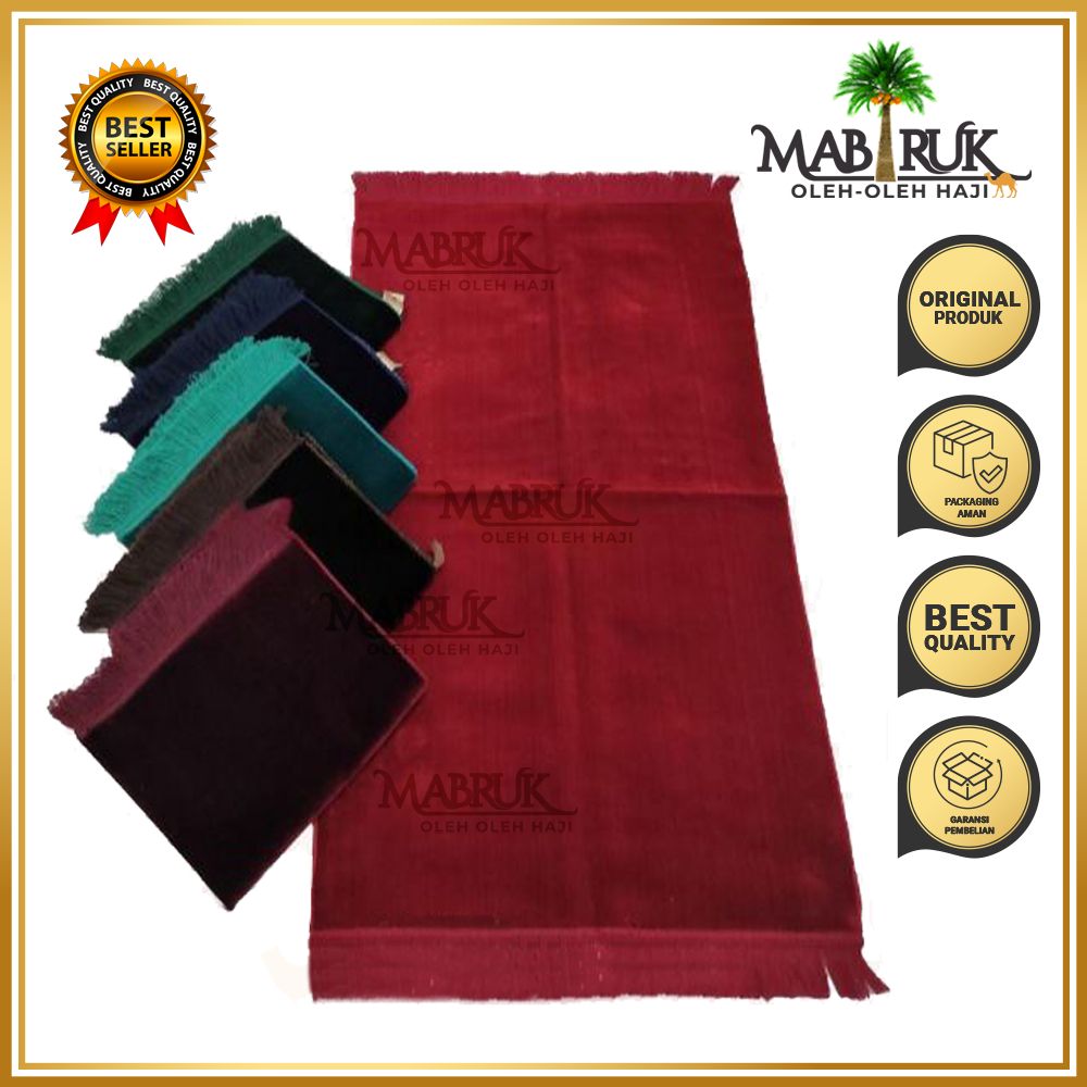 Sajadah Bulu POLOS WARNA Tebal Ukuran Besar 70 x 110 cm TANPA MOTIF Turki Oleh Oleh Haji dan Umroh