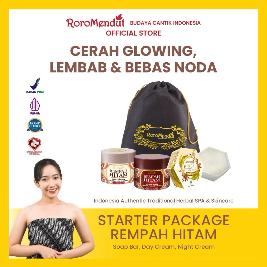 Roro Mendut Starter Rempah Hitam Cream rempah Hitam roro mendut rempah hitam cream whitening krim pe