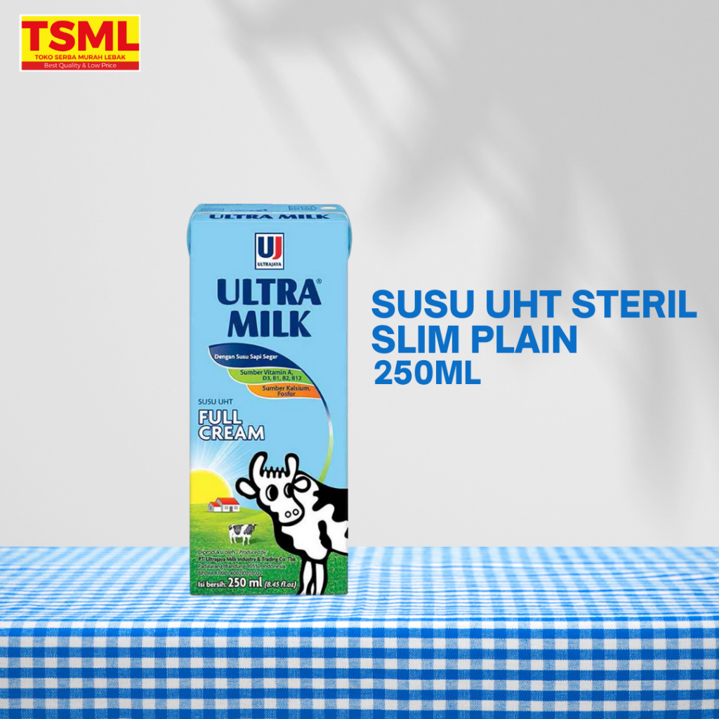 

Ultra Susu UHT Steril Slim Plain 250ml