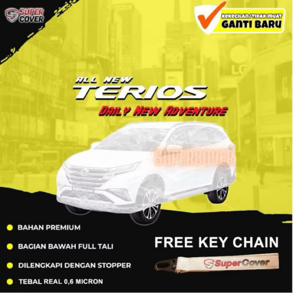 Cover Mobil Sarung Mobil Plastik Transparan Anti Air ALL NEW RUSH TERIOS