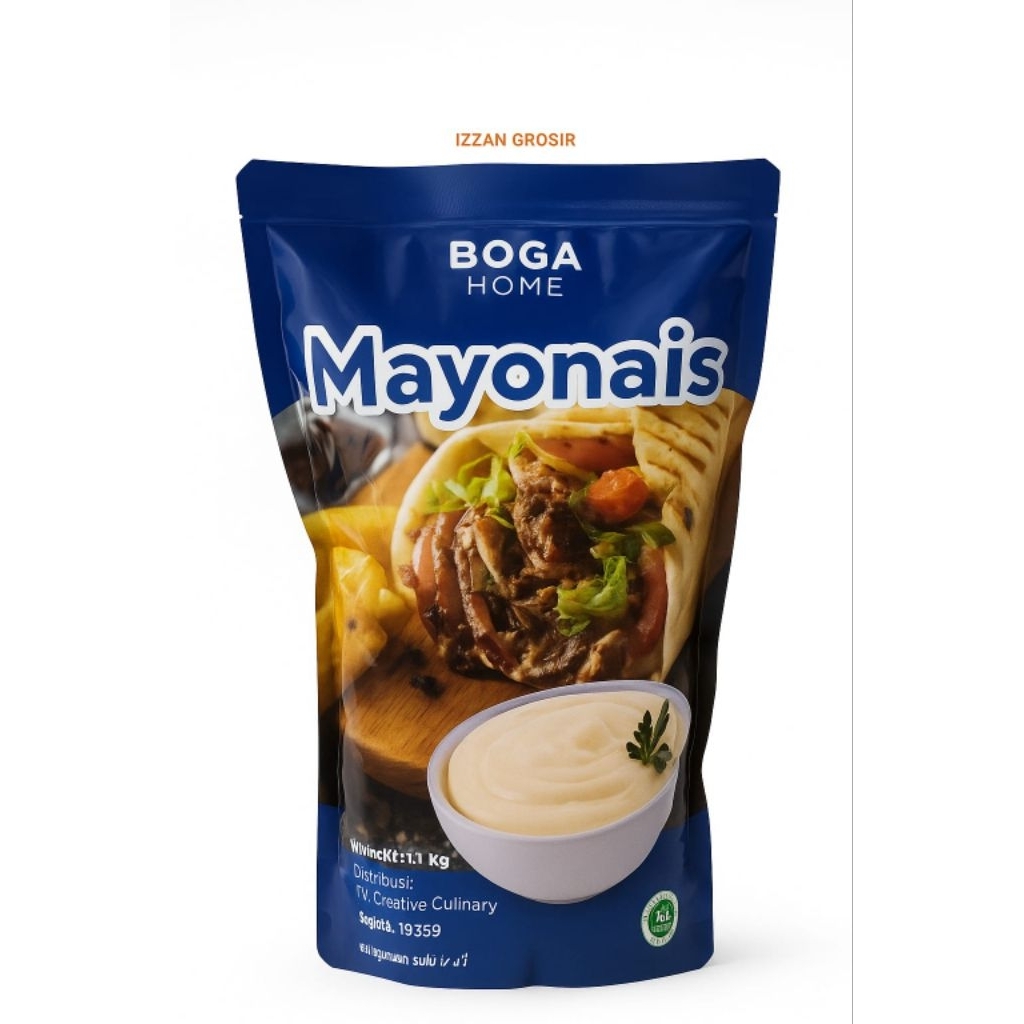 

Mayonaise 1 Kg Boga home New Kemasan Exp Terbaru – Harga Grosir, Cocok Untuk Usaha, 100% Halal