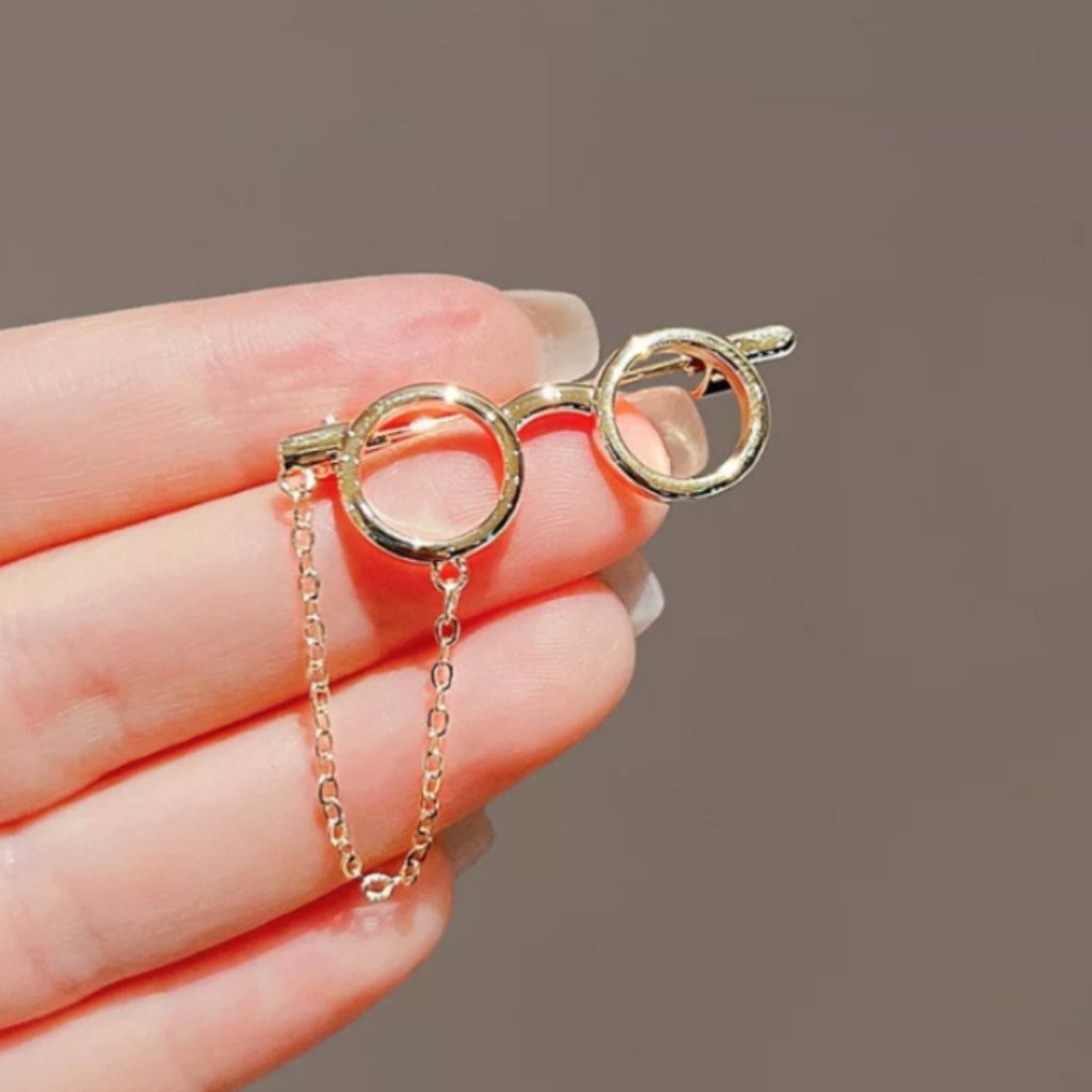 Bros Kacamata Kecil Lucu Bros Hijab Simple Aksesoris Muslimah Mewah