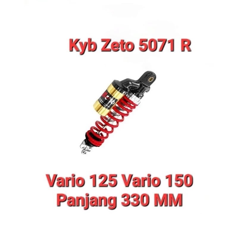 (ZT5071R) Shock Breaker Shock Belakang Motor Honda Vario 125 Vario 150 Vario 160 KYB ZETO Tabung 507