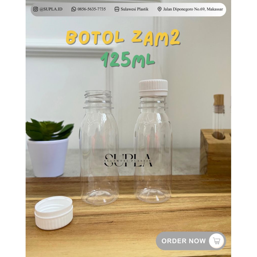 Botol Zam-Zam Perpcs | Botol Zam-Zam 60ml | Botol Zam-Zam 125ml | Botol Sirup | Botol Air | Botol Ke