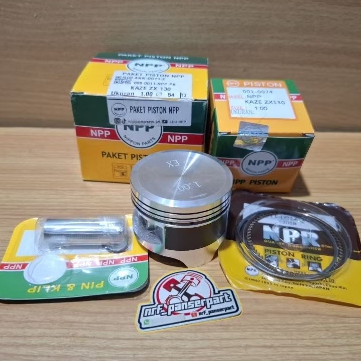 PISTON KIT SEHER SET RING KAWASAKI KAZE ZX 130 OS/OVER SIZE STD/STANDAR /25/ 50 /75 /100 /125/150/17