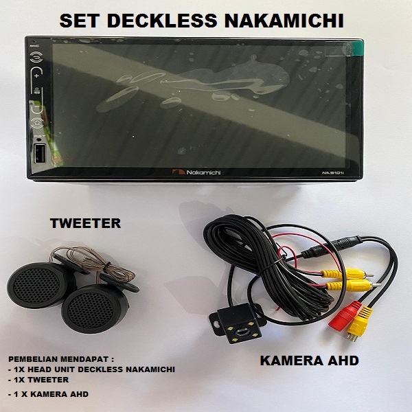 Set Head unit DeCkless Nakamichi7inch/Doubledin//tipaudio//tipheadunitnakamichi/tipenakamichi/dekles