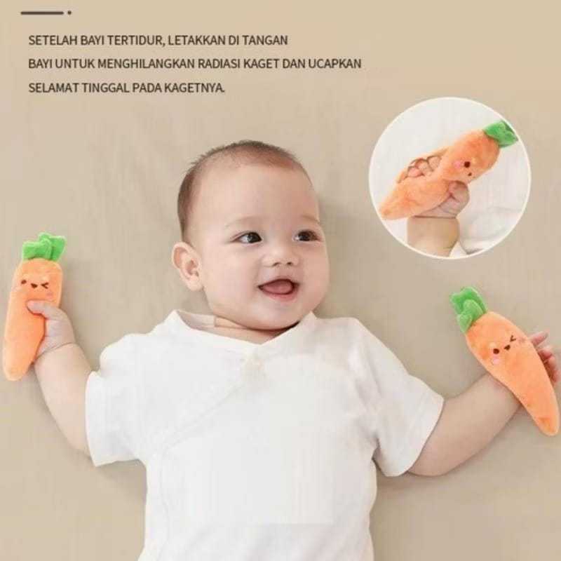Baby`S Hand Grip Bentuk Wortel  Carrot / Wortel 1 & 2 Pcs