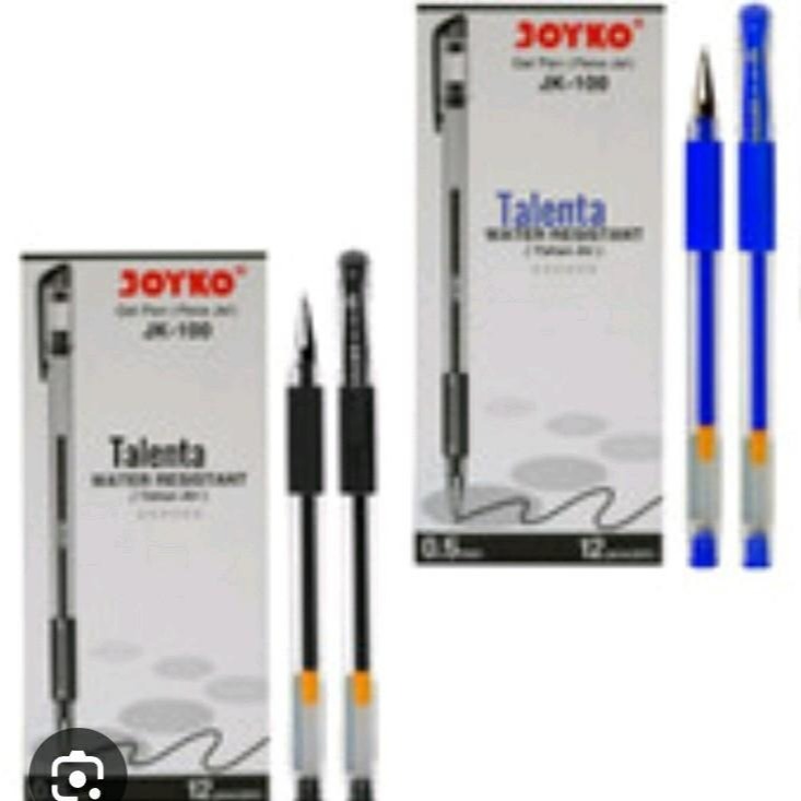 

4 Buah Pulpen Joyko JK-100 Gel 0.5mm Hitam dan Biru