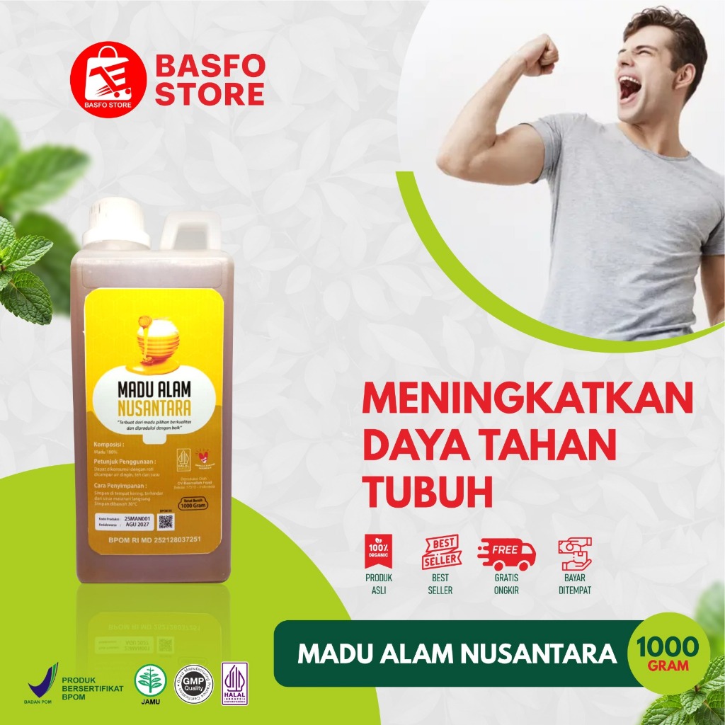 

Madu Alam Nusantara 1 Liter – Madu Murni Pilihan untuk Daya Tahan Tubuh Kuat & Sehat Alami