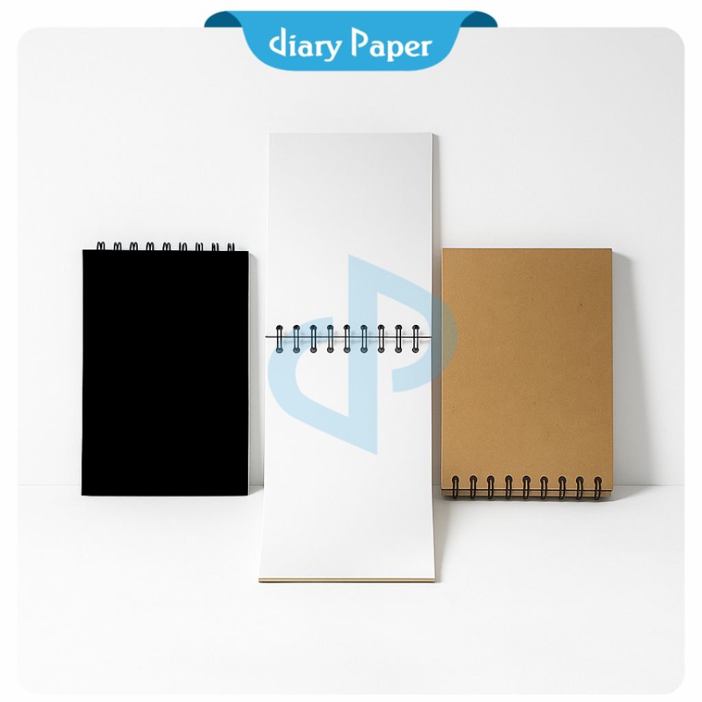 

Buku saku notebook ukuran B7 isi 50 100 halaman double ring spiral buku catatan harian