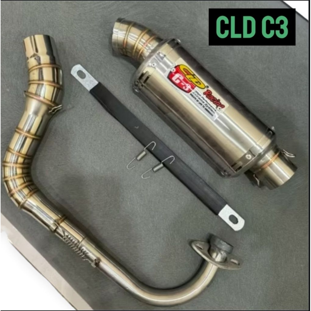 KNALPOT RACING CLD OVAL 20CM KNALPOT RACING CLD C3 KNALPOT RACING CLD OVAL 20CM MIO SPORTY BEAT SCOO