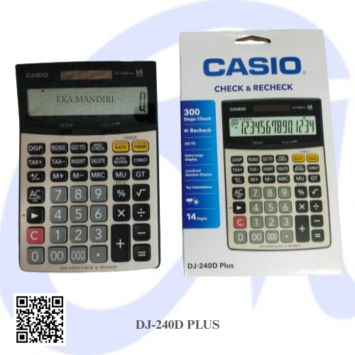 

KALKULATOR CASIO 14 DIGIT DJ-240D PLUS