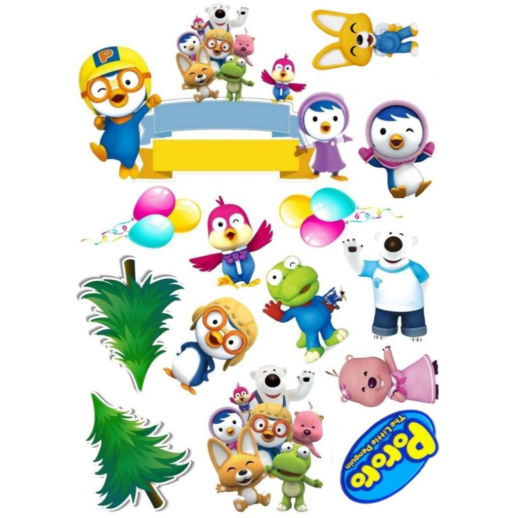 TOPPER HIASAN PORORO | HIASAN ULTAH KUE TUMPENG PORORO BISA CUSTOM NAMA