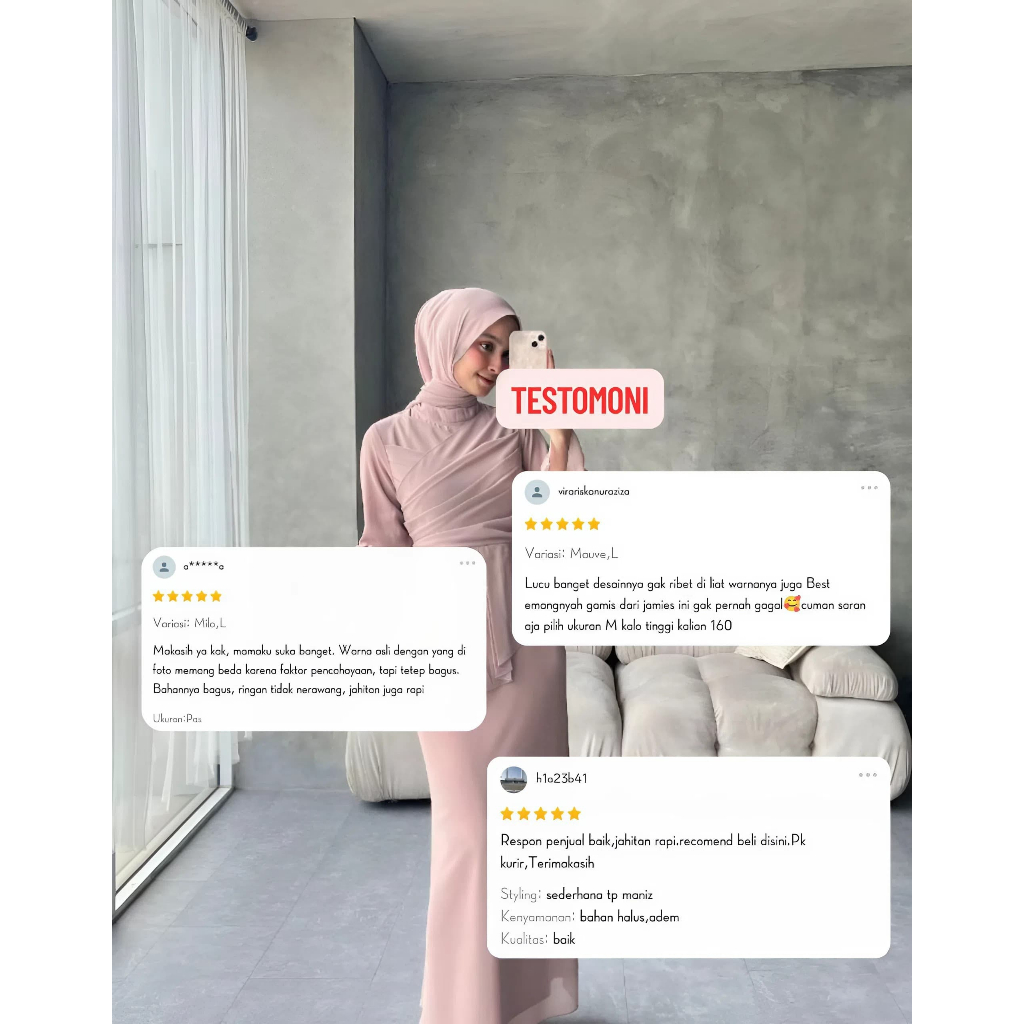 BEST SELLER  Gamis Dress Coklat Mahogany Polos Remaja Ootd Korean Style Size M L XL XXL Ld 120