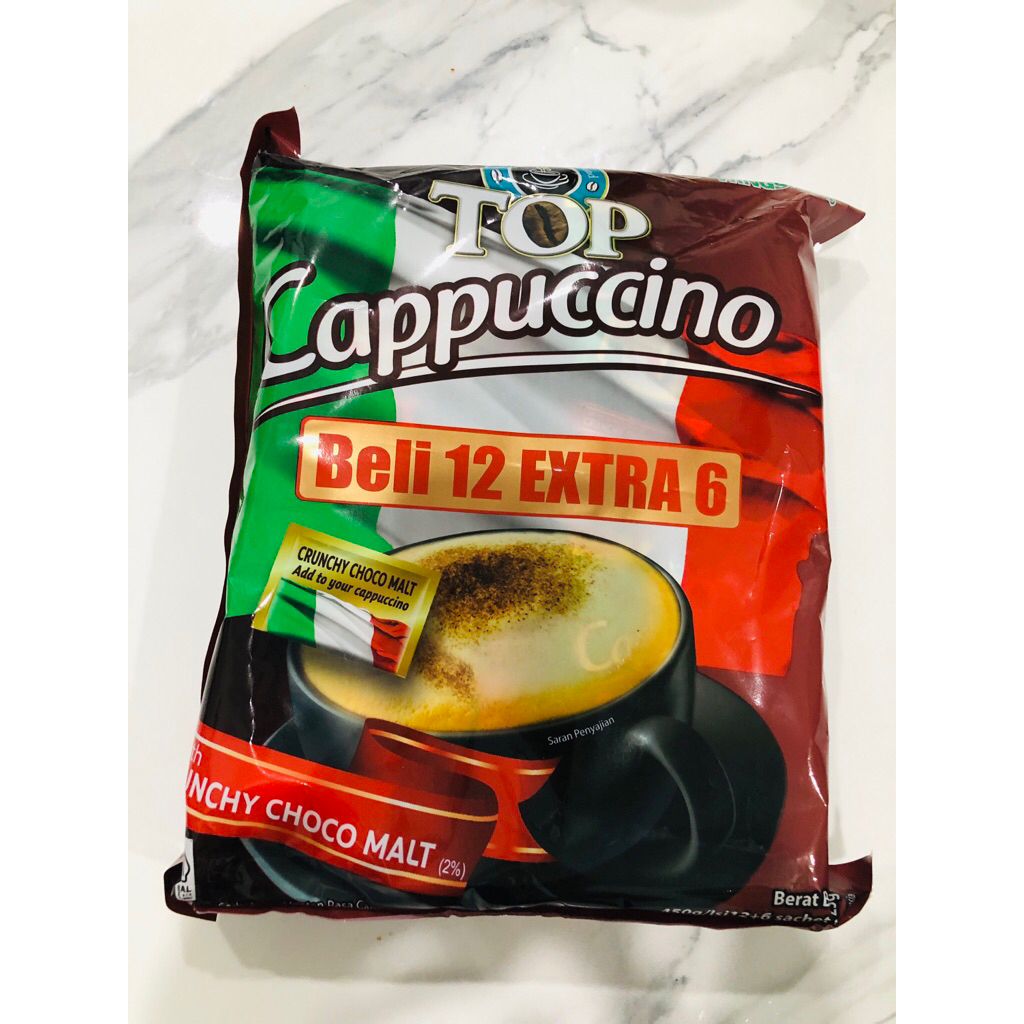 

Coffee TOP Cappuccino 12 Sachet extra 6 sachet