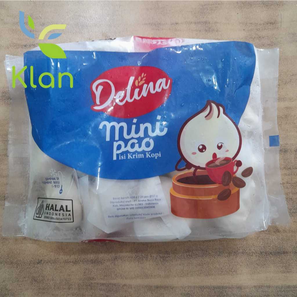 

DELINA MINIPAO KRIM KOPI ISI 24/ BAKPAO MINI/ ROTI BAPAO COFFEE