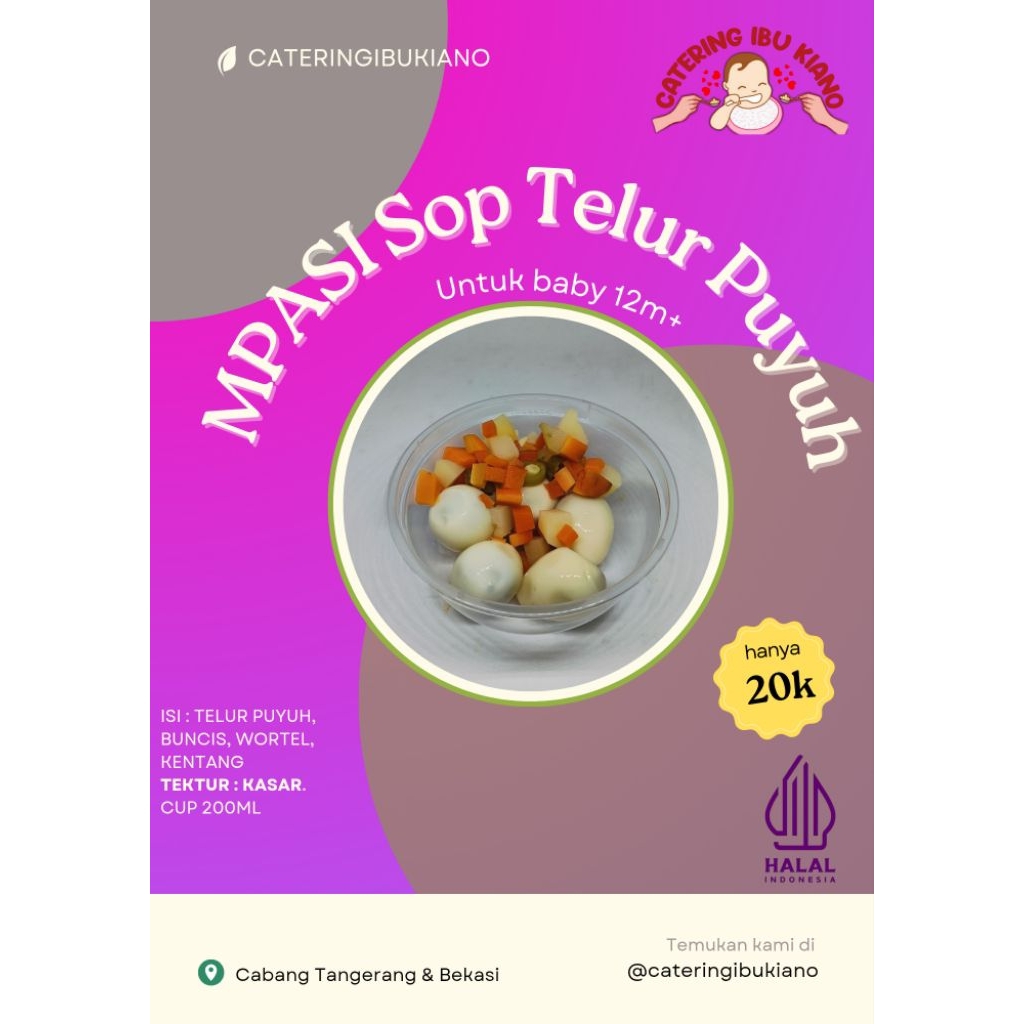 

Sop Puyuh MPASI Bayi Bekasi Frozen
