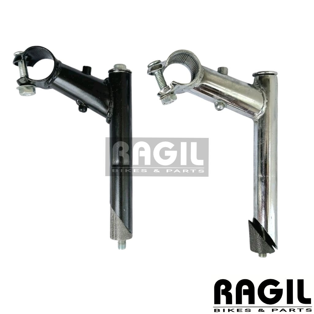 STEM SEPEDA FEDERAL CANTILEVER 21.1 HITAM KROM CHROME STANG STANDAR BELUM OVERSIZE JADUL LAMA VINTAG