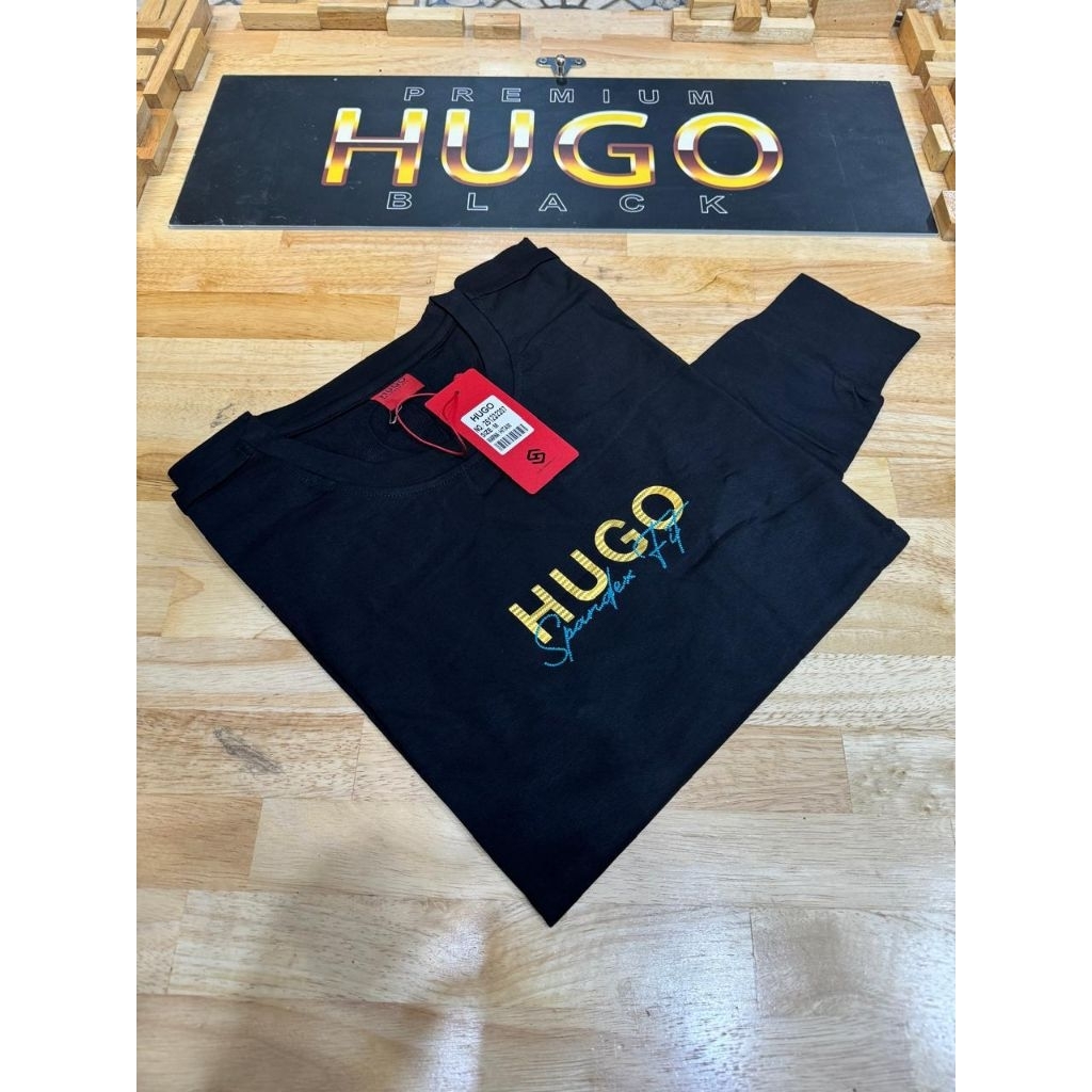 [HUGO] Kaos Lengan Panjang Pria Hugo Original/Bahan Premium Tebal