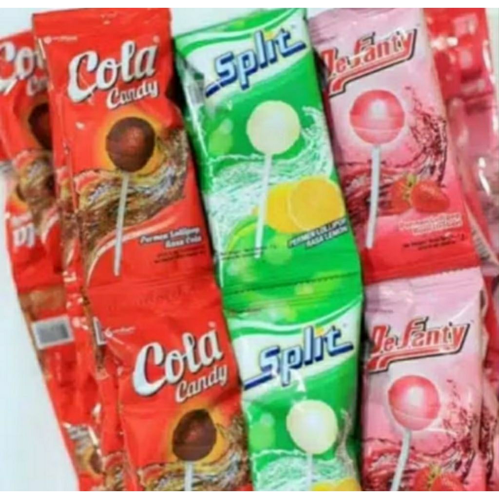 

Permen Loli Cola / Split / Defanty ( isi 10 pcs /9gr )