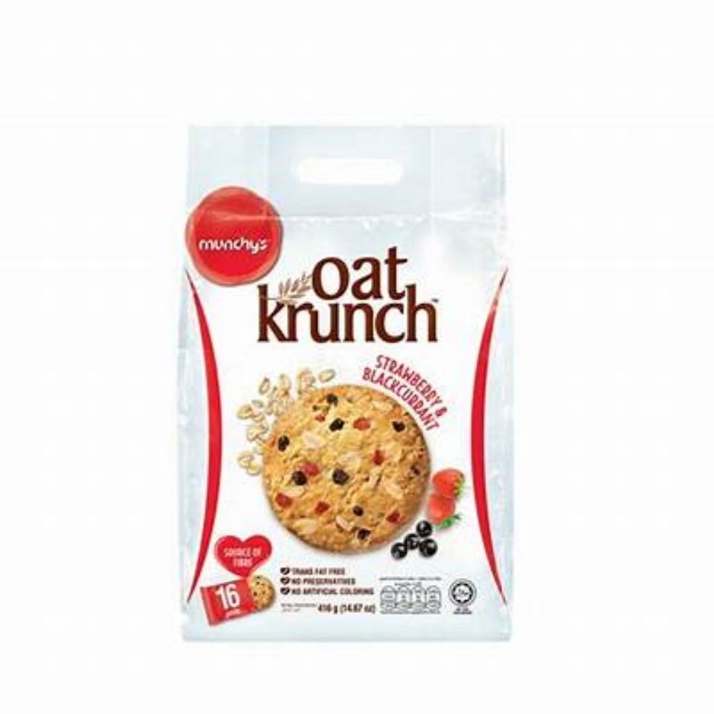 

Oat Krunch Strawberry N Blackcurrant 390g 1dus isi 12pcs