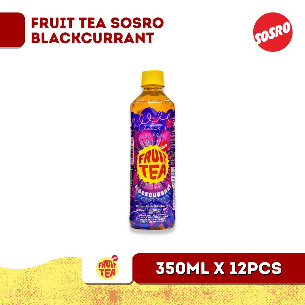 

Fruit Tea Sosro Botol Pet Rasa Blackurant 350 ml satudus isi 12
