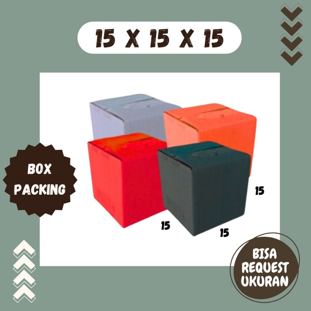 

Kardus 15x15x15 Packing Olshop Box A1 Dus Kotak Kemasan Air Minum gelas Botol Minyak Madu Parfum
