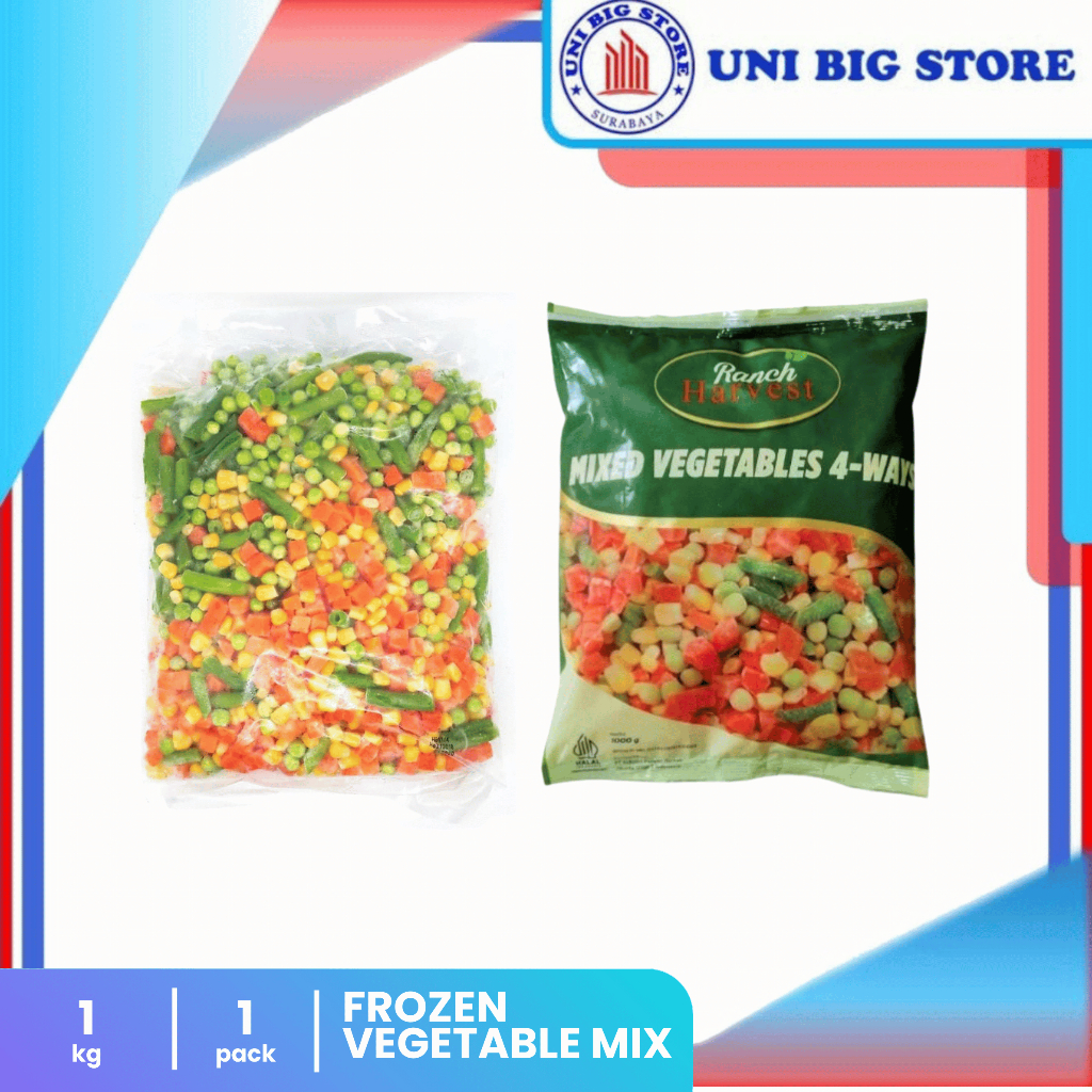 Aviko Ranch Harvest Vegetable Mix 4 Way 1 Kg Sayuran Beku Jagung Wortel Kacang