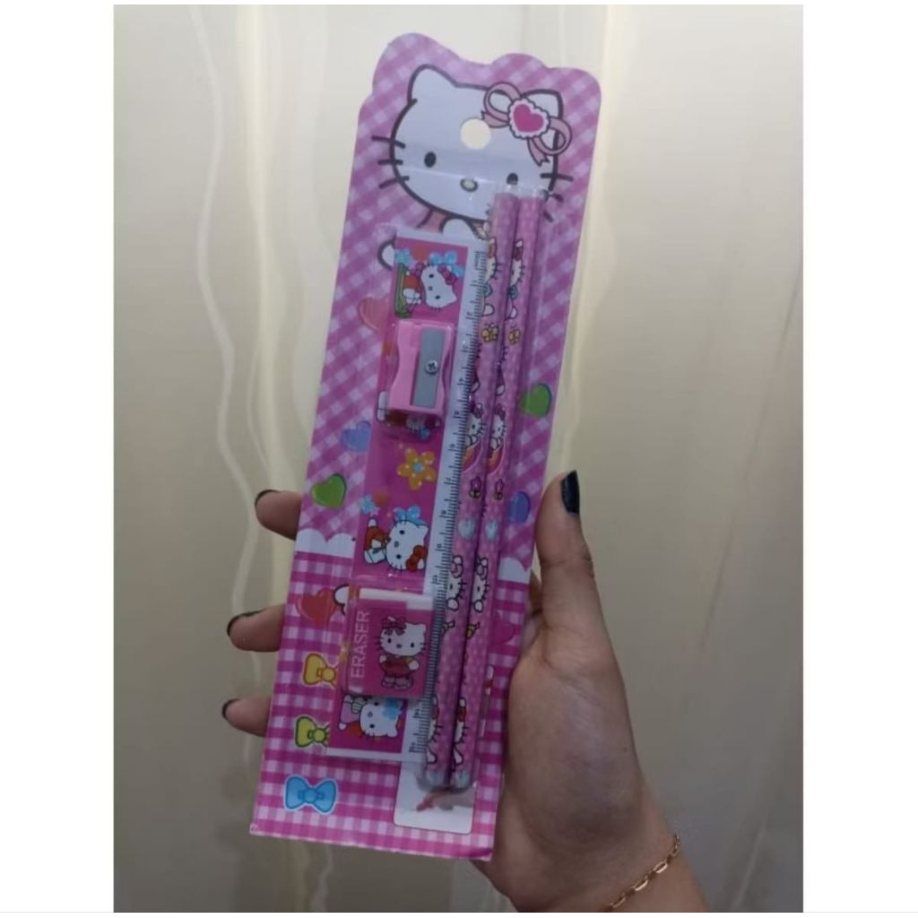 

(A293) pensil karakter set 5 in 1 / alat tulis set anak sekolah