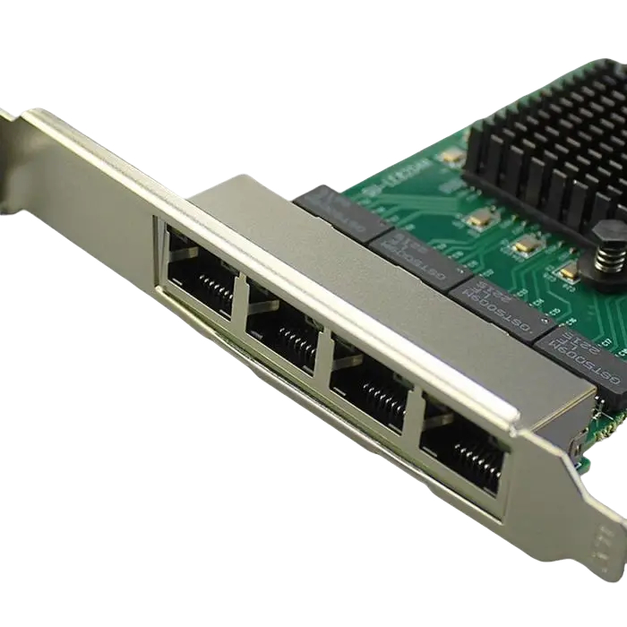 Netline PCI Express LAN Gigabit Ethernet 4 Port 10/100/1000 PCIe Gigabit LAN Card 4 Port Ethernet RJ