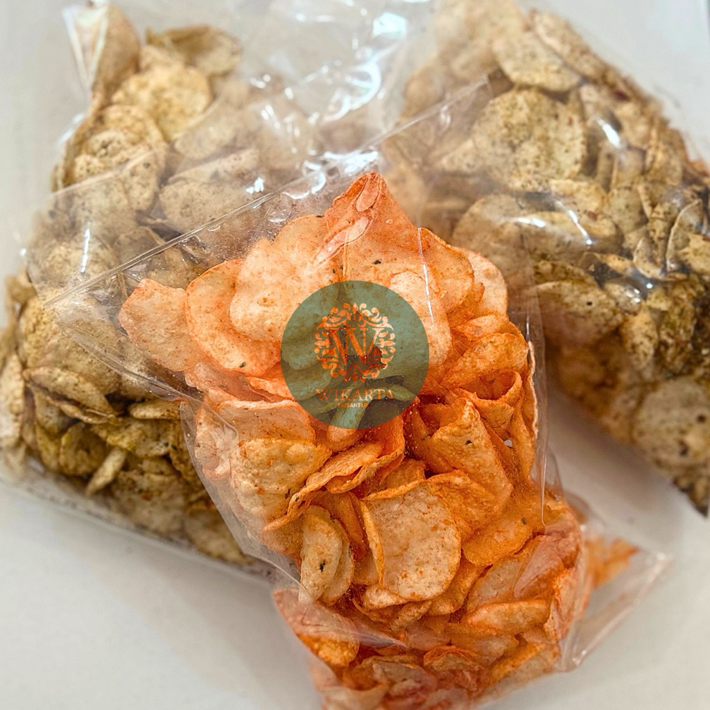 

OPAK SINGKONG baru opak koin bumbu megono opak pedas khas Wonosobo camilan gurih renyah pedas snack kiloan 120gram