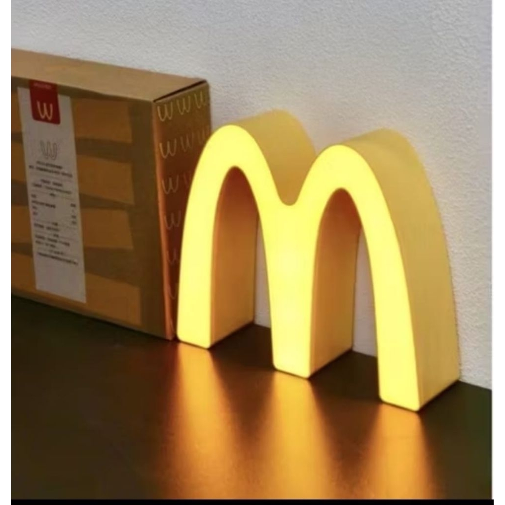 Lampu Tidur LED Logo McDonald McDonald's Logo Night Light LED