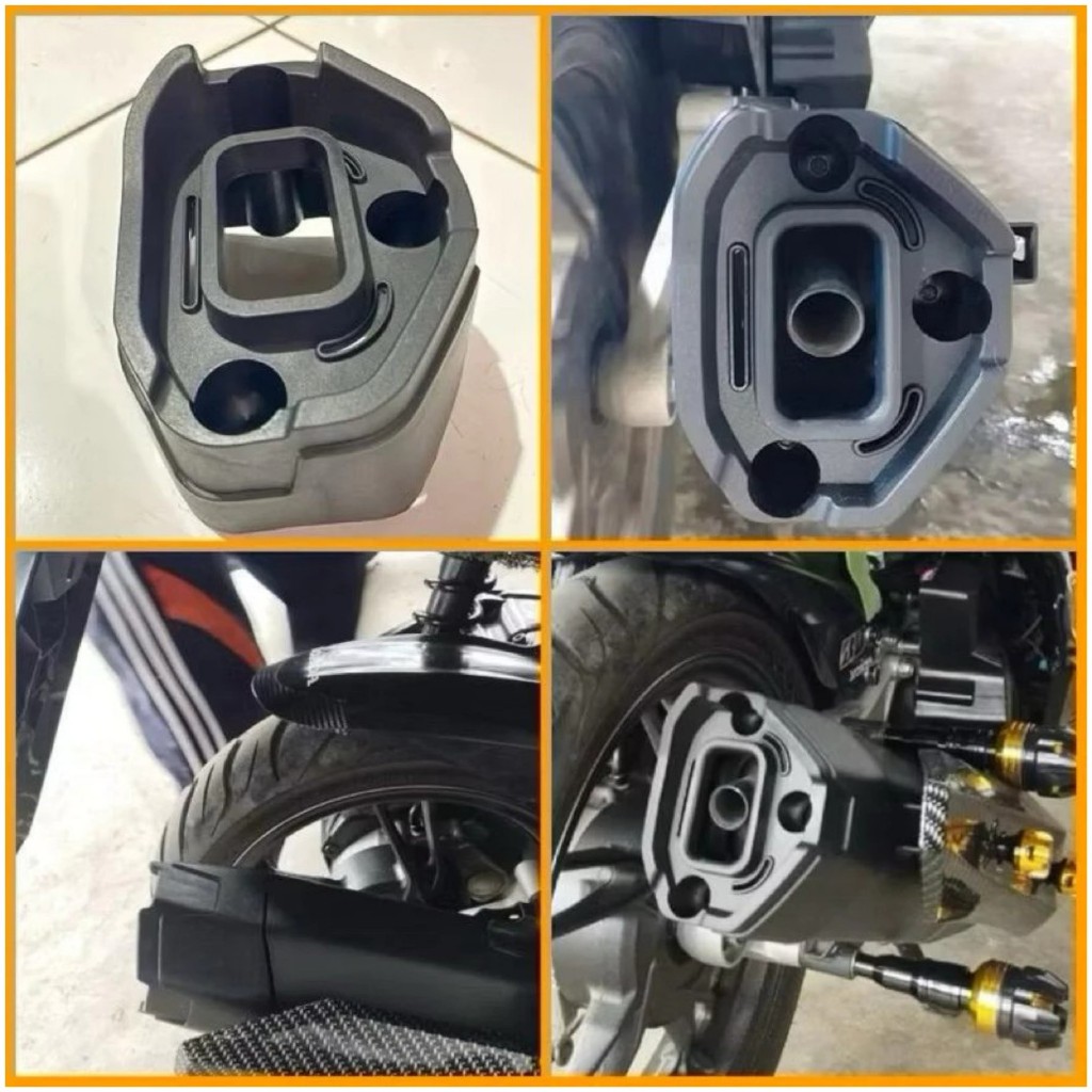 moncong knalpot vario - corong knalpot carbon vario new - cover ujung knalpot vario new carbon - cov